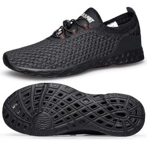 DOUSSPRT Women’s Water Shoes Quick Drying Sports Aqua Shoes(Allblack)