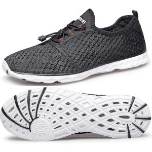 DOUSSPRT Women’s Water Shoes Quick Drying Sports Aqua Shoes(Black)