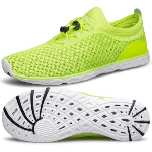 DOUSSPRT Women’s Water Shoes Quick Drying Sports Aqua Shoes(Neongreen)